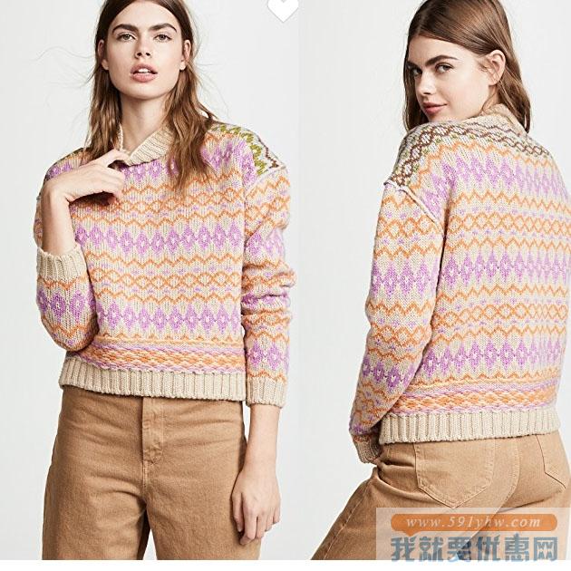 Acne Studios Fair Isle Sweater 羊毛毛衣 4折 直邮中国 USD$224(￥1389)