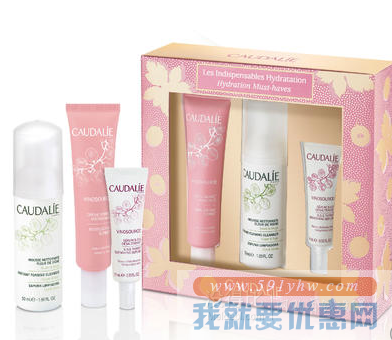 折合151.34元 Caudalie 欧缇丽 葡萄源三件套装（精华液10ml+冰淇淋霜40ml+洁面摩丝50ml）