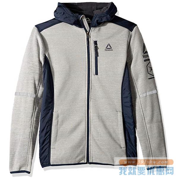 Reebok锐步Sweater Fleece 男士运动外套 $17.81（到手约￥222）