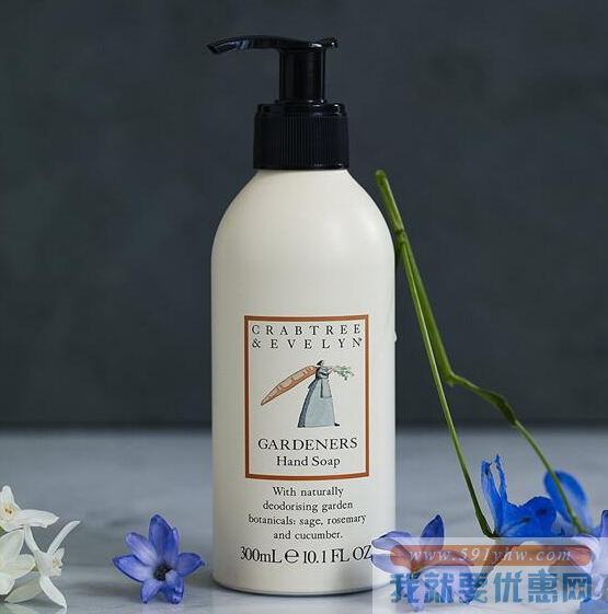 Crabtree & Evelyn瑰珀翠全线5折促销 园艺大师洗手液300ml好价 5折 直邮中国 GBP￥8(￥75)