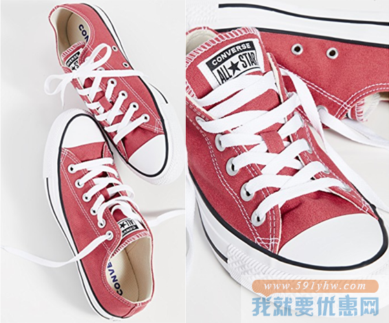 Converse Chuck Taylor All Star中性款休闲鞋 7折 直邮中国 USD$38.5(￥239)