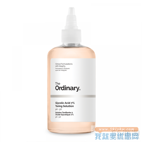 【满£88减£10】The Ordinary 7%甘醇酸爽肤水 240ml