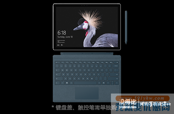 ￥3216 微软认证翻新Surface Pro 5-Surface Pro酷睿 m3/4GB/128GB/亮铂金