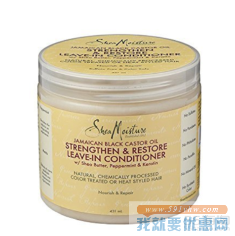 Shea Moisture 牙买加蓖麻油增强生发免洗护发素 431ml
