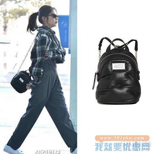 Jennie 同款 Maison Margiela Mini 黑色背包 $897（约6,191元）