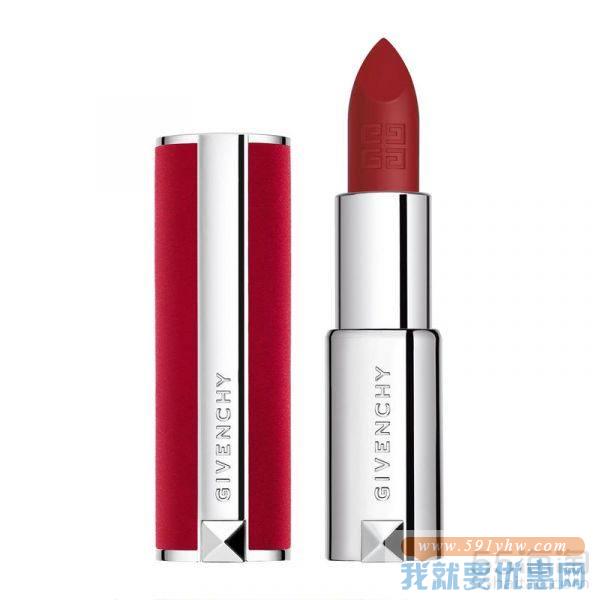 GIV**CHY 纪fan希 秋冬香榭红丝绒唇膏口红 N37 Rouge Graine