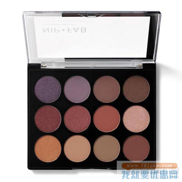 NIP FAB 12色眼影盘 Fired Up ￡8.6（约78元）