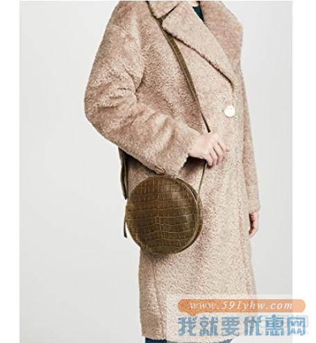 Madewell Circle 绿色圆形斜挎包 $75.6（约526元）