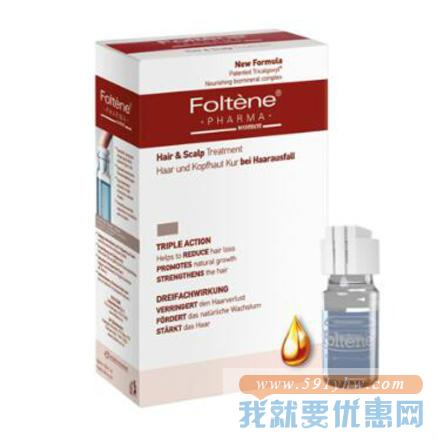 意大利进口，Foltene 丰添 抑制落发精华液（女用）100ml 7.1折 直邮中国 GBP￥17.47(￥164)