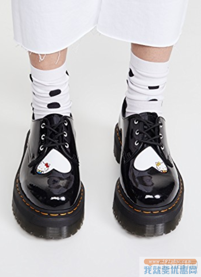 Dr. Martens 1461 Quad Hello Kitty 3孔鞋 $127.5（约875元）