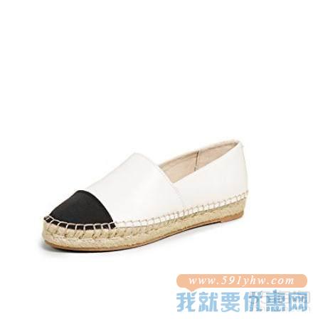 Sam Edelman Krissy Espadrilles 黑白拼色草底鞋