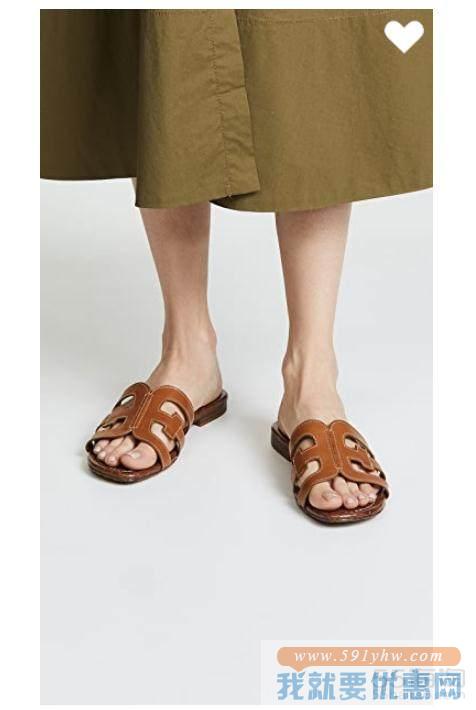 Sam Edelman Bay 棕色真皮凉鞋 $75（约528元）