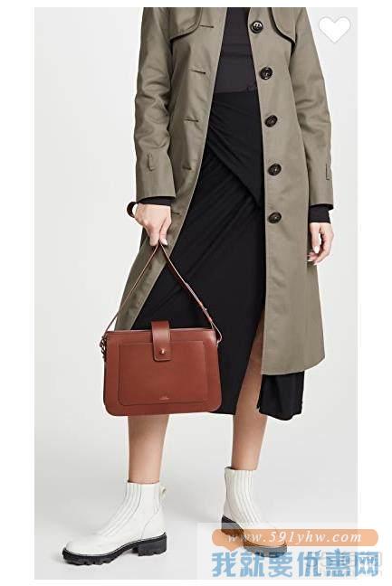 A.P.C. Albane 棕色真皮包包