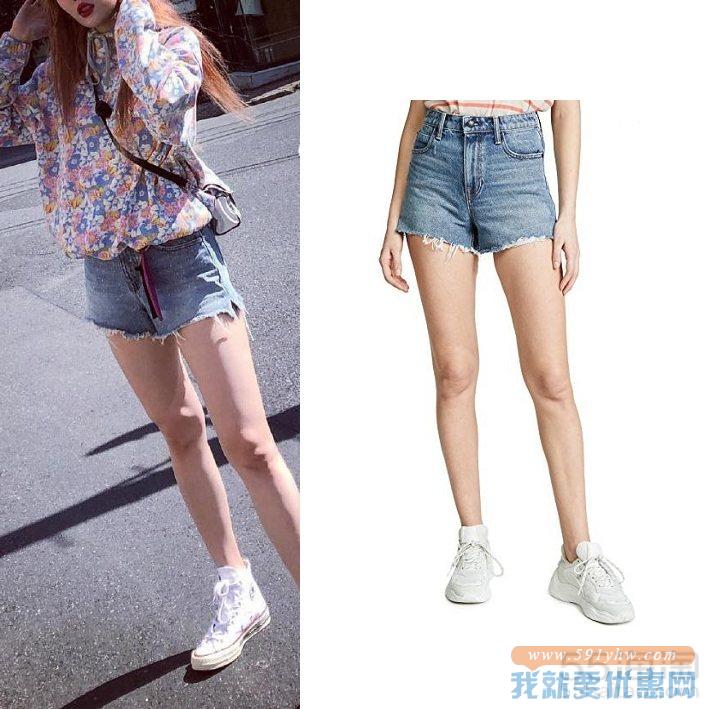 补货~泫雅同款 Denim x Alexander Wang Bite 短裤