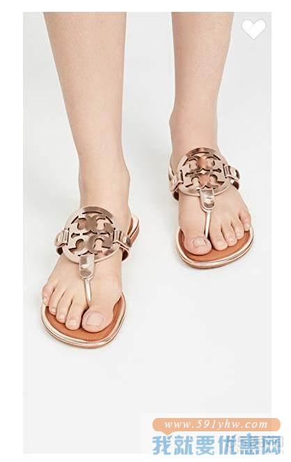 TORY BURCH Miller 金属色凉鞋