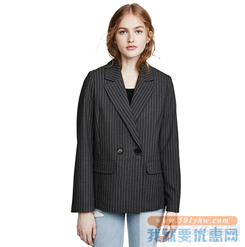 ANINE BING 条纹西服外套