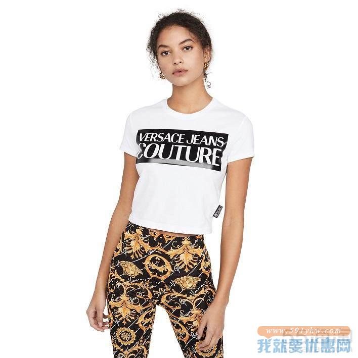 【7折】Versace Jeans Couture 徽标 T 恤