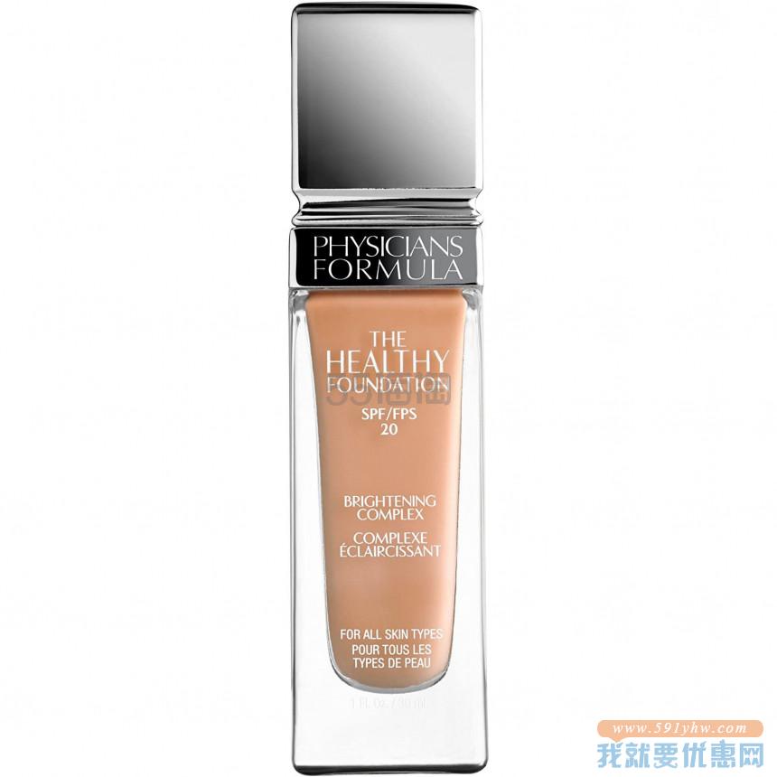 【6.5折】Physicians Formula 健康裸妆保湿亮肤粉底液 SPF20 30ml