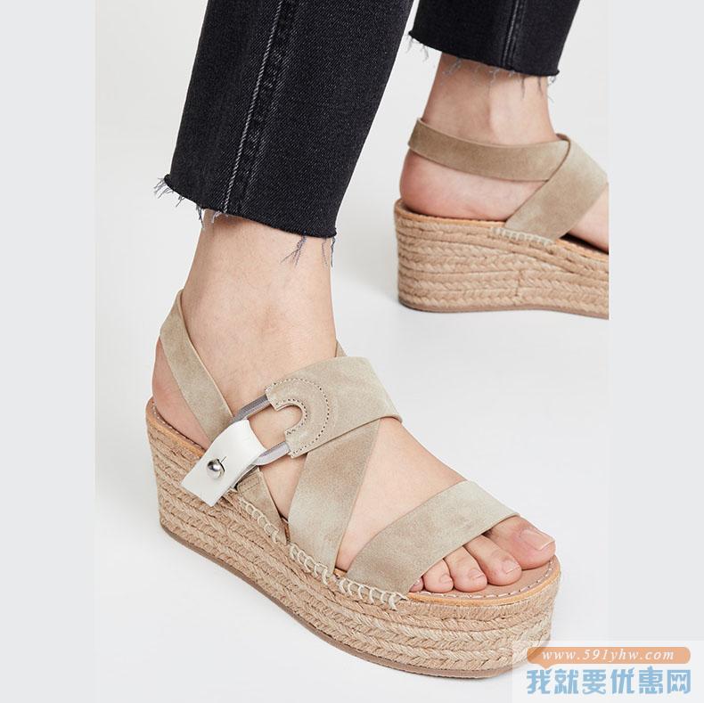 ￥1258.15包直邮！Rag & Bone August 编织底坡跟厚底鞋 烧包网65折直减
