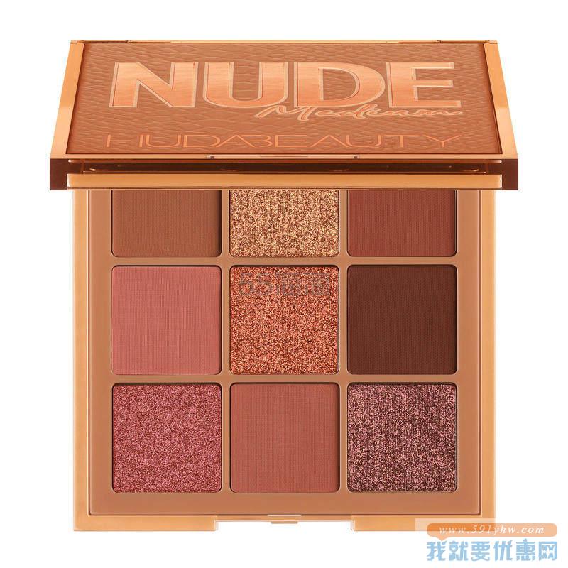【极速香港仓】Huda Beauty 裸色痴迷系列九宫格眼影盘 Medium