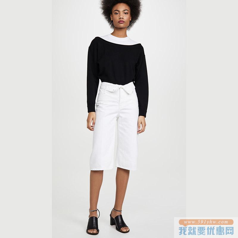 676.22元美国直邮！Denim x Alexander Wang Runway Scout Flip 短裤  烧包网【2折清仓】可凑单免邮