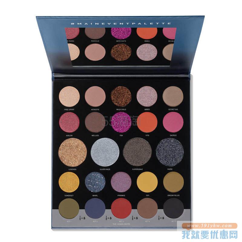 【满£100减£20】Morphe 节日系列艺术家24色眼影盘 46g 24M