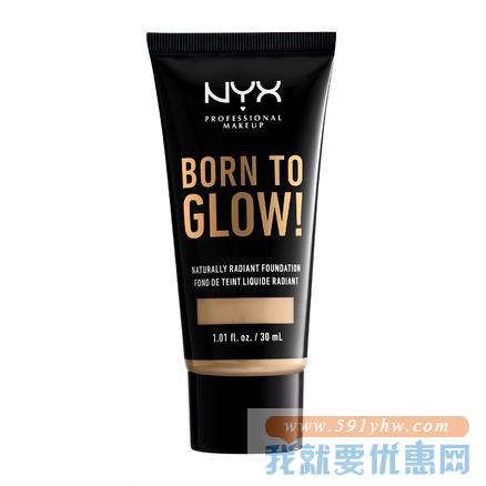£10英镑包税！NYX Professional Makeup 自然光彩粉底液（色号全） 约合87.84元，可凑单免英国直邮