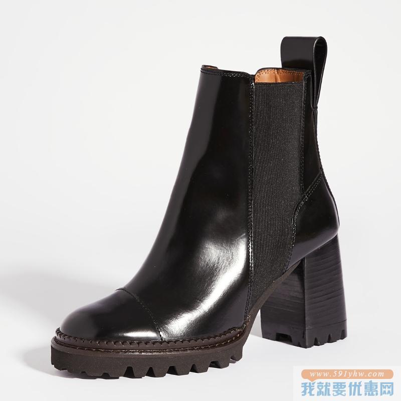 $311.25美金免费直邮！See by Chloe Chels Mall 沟纹鞋底靴子  需用优惠吗（约合2049.89元）！美国直邮