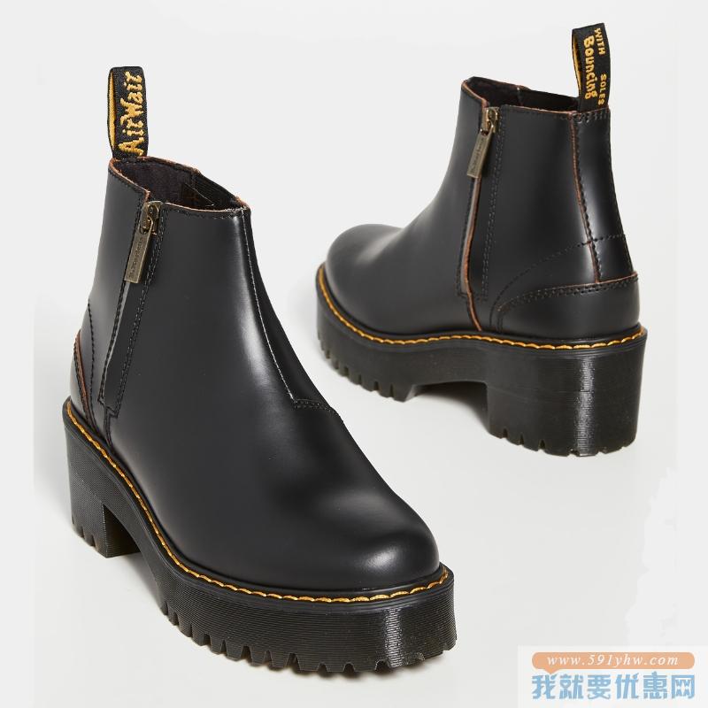 US$120美金【免费直邮】Dr. Martens 马丁靴 Rometty II 厚底切尔西靴（女款） 75折直减，含税约合￥856.14元
