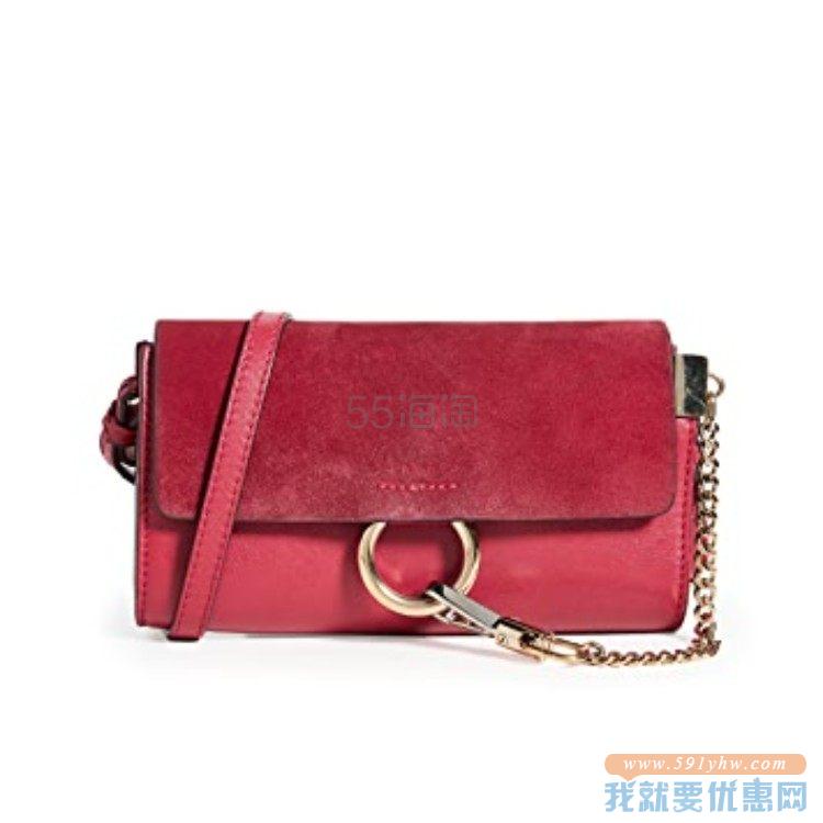 最后1只！【5折】Chloe 寇依 Faye 红色皮革包 $562.5（约3596元）
