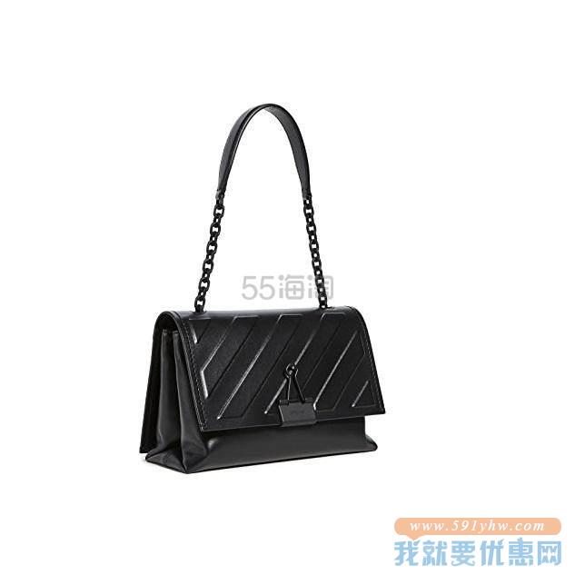 最后1只！【5折】Off-White 斜角压花柔软中号包 $815（约5219元）