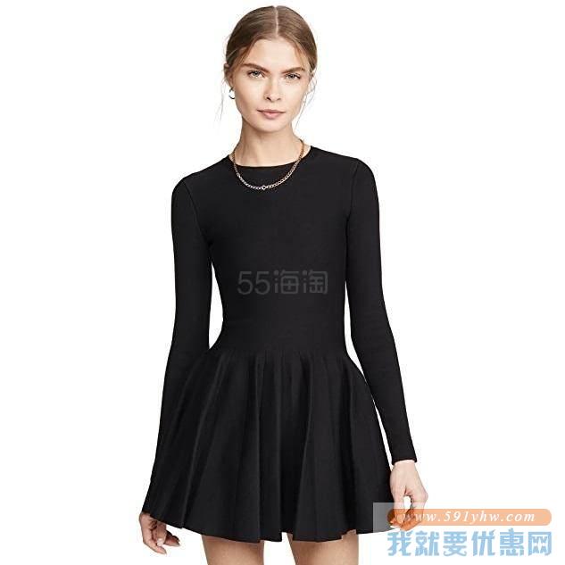 【5折】Alexander Wang Shortrowed 长袖连衣裙
