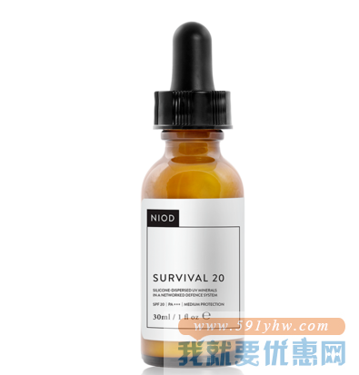 NIOD 抗氧化防晒精华 SPF20 30ml 折合174.72元