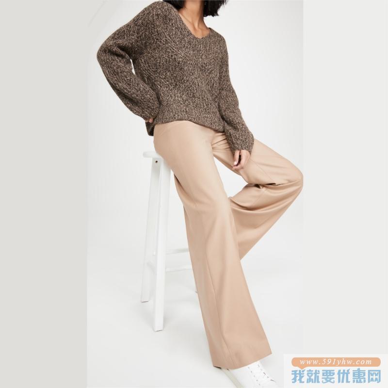 设计师品牌：Vince 双色纱线 Traveling V 领针织衫 7折 直邮中国 ￥1785.55