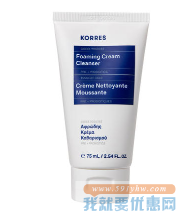 Korres 珂诺诗 希腊酸奶泡沫洁面乳 75ml 折合66.14元