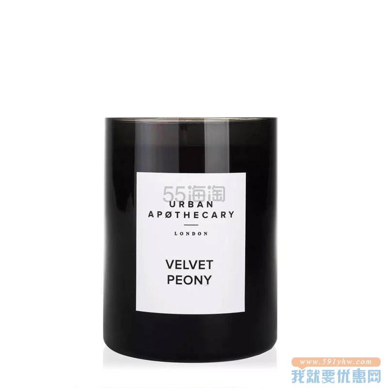 【7.5折+含税】Urban Apothecary London 丝绒牡丹香氛蜡烛 迷你装 70g ￡13.5（约122元）