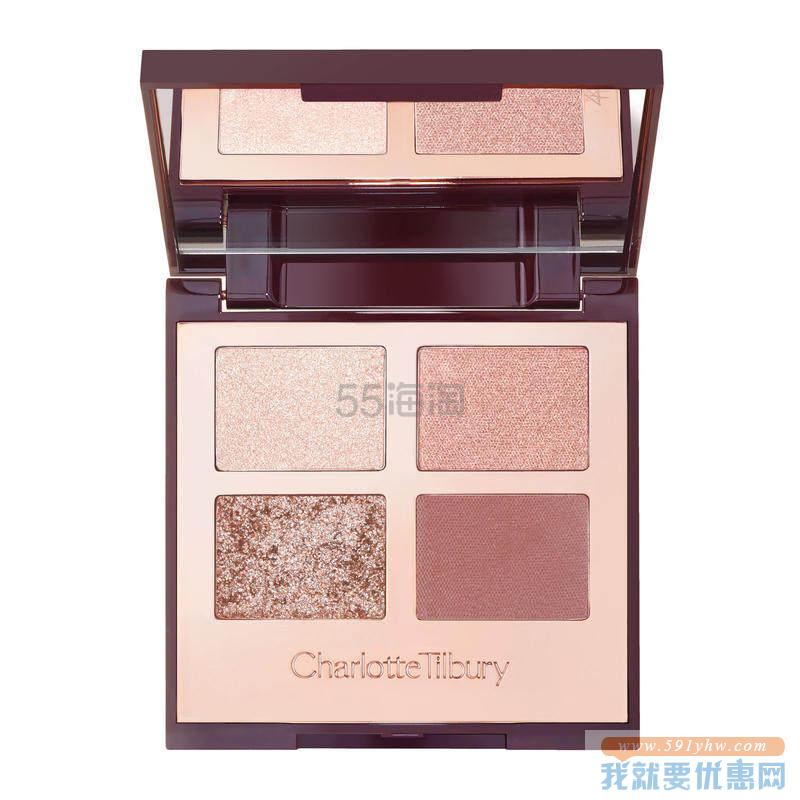 【8.5折+含税】Charlotte Tilbury 四色眼影盘 exagger eyes ￡34（约307元）